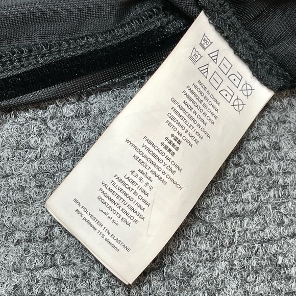 Michael Kors Women's Blouse Size Medium Black and Gray Striped Bell Sleeve - Picture 6 of 11